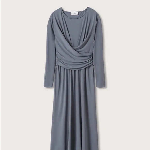 mango blue maxi dress Mango Maxi dress - dark blue